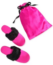 Inc International Concepts Women's Faux-Fur-Trim Slippers