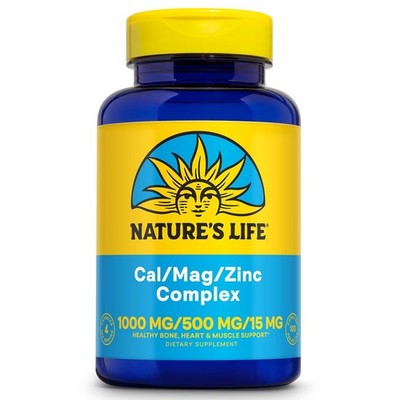Natures Life Cal/Mag/Zinc Complex 100 Ct