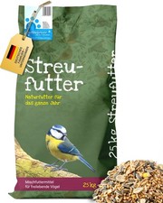Futterbauer 25 kg Streufutter f&uuml;r V&ouml;gel Wildvogelfutter Ganzjahresvogelfutter So