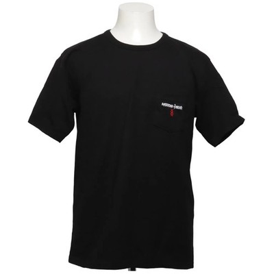 Denham, T-shirt, Größe: L, Schwarz, Baumwolle, Print, Herren #63N