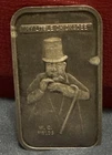 1973 W.C. Fields My Little Chickadee 1 Oz .999 Fine Silver Art Bar Vintage Toned