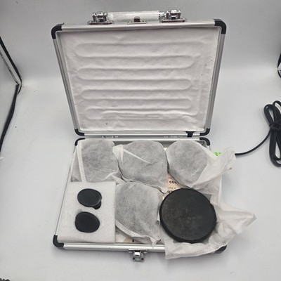 Electric Hot Stone Massage Set large and small With Aluminum Case & User Manual