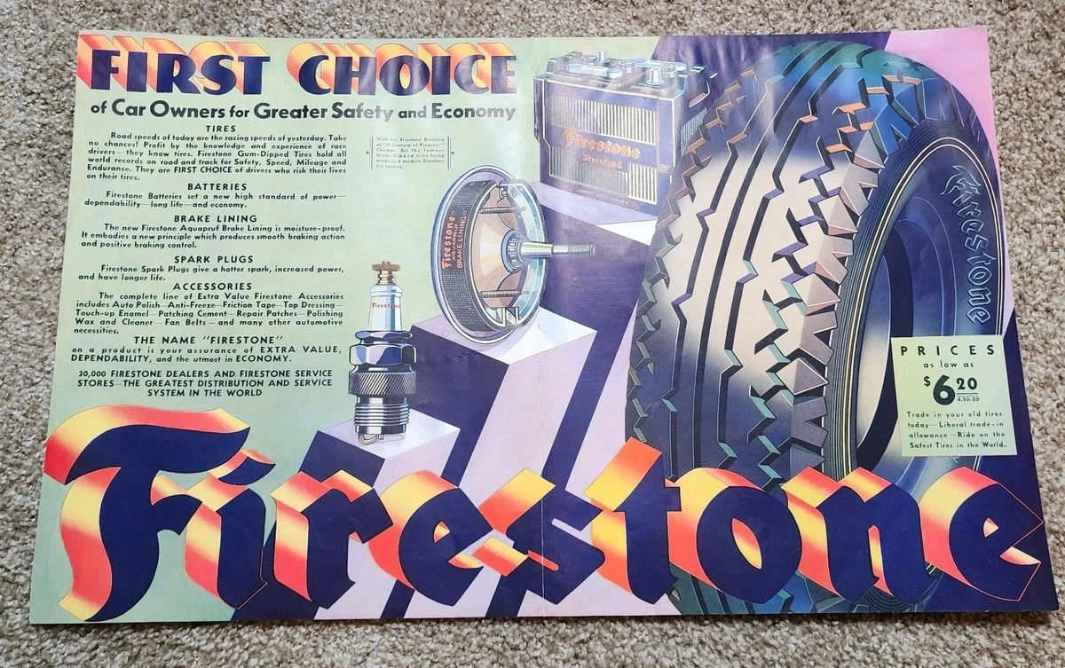 Las mejores ofertas en Cartel de Firestone | eBay