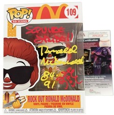Squire Fridell signed Funko Pop Rock Out Ronald McDonald McDonald's