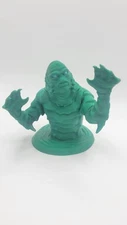 3 1/2" Creature From The Black Lagoon: 3D Printed Blue Glow In The Dark Eyes.