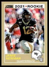 2021 Panini Chronicles Draft Picks Score Retro Jamie Newman Rookie 37/99 Wake