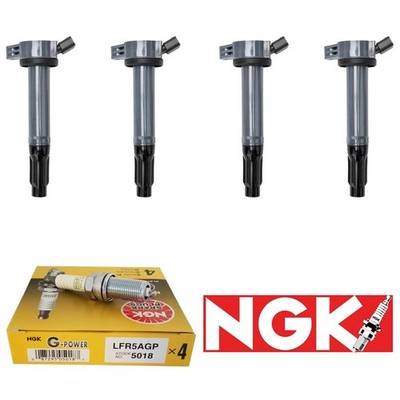 4X ACEON Ignition Coils +4X NGK Spark Plugs For Toyota Camry 2.5 RAV4 3.5