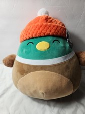 NWT Squishmallow AVERY The Duck 12" Fuzzy Arms Orange Beanie Hat "SELECT SERIES"