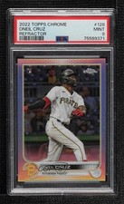 2022 Topps Chrome Refractor Oneil Cruz #128 PSA 9 MINT Rookie RC