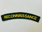 WW2 Original RECONNAISSANCE Corps Military Army Cloth Shoulder Title Badge