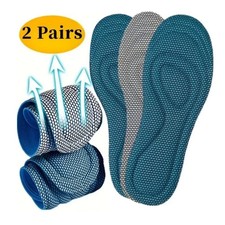 4pcs Memory Foam Orthopedic Shoe Insoles Men Women Antibacterial Anti-Odor