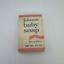 Johnson and Johnson Baby Soap Castile Soap Bar Vintage Original Excellent Cond