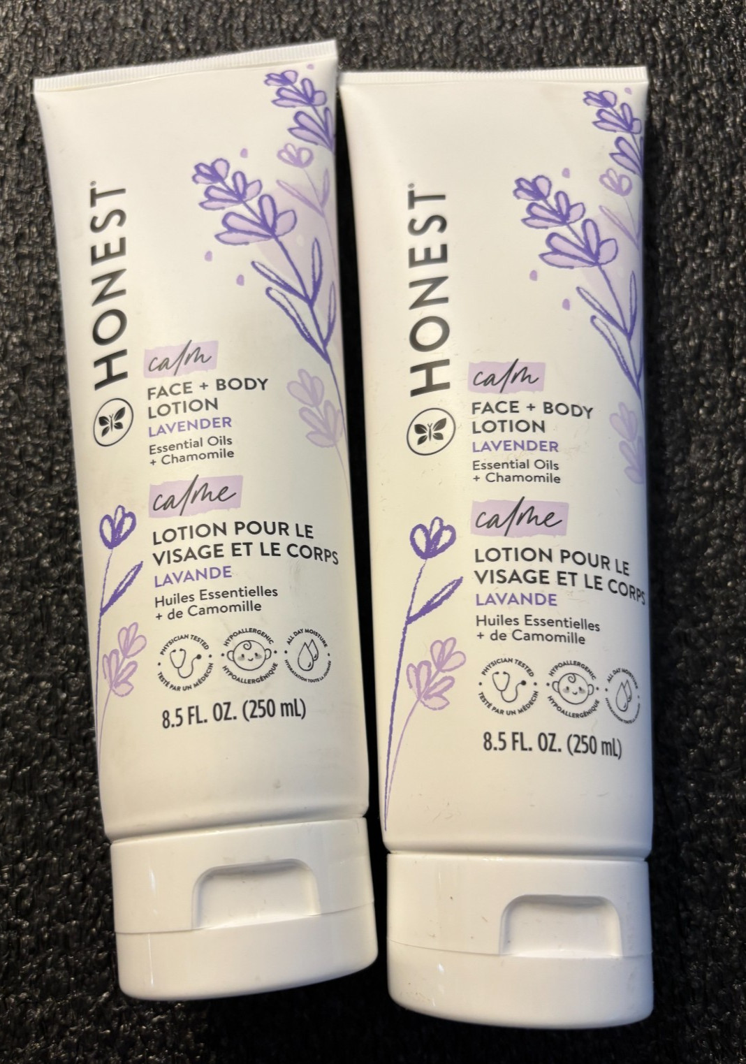 2 PCS The Honest Company Hydrating Face + Body Lotion, Laven