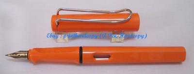 Limited Edition 2009 LAMY SAFARI ORANGE FP FOC 2pcs CARTRIDGE N 1 CONVERTER RARE
