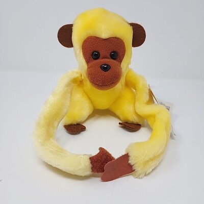 Dakin Yellow Monkey Bunch Plush Soft Toy Stuffed Animal TAGS 1982