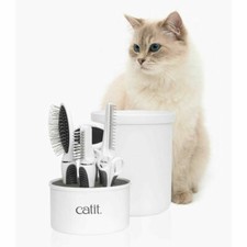 Image of HAGEN CATIT CAT KITTEN GROOMING KIT SHORTHAIR LONGHAIR DEMATTING BRUSH CLIPPER