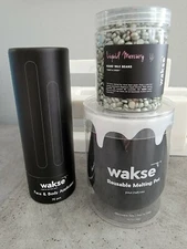 Wakse Set, Reusable Melting Pot, Applicators & Hard Wax Beans for face & body