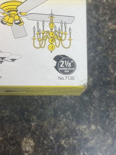 RACO 4-in. Round, Non-metallic Ceiling "Saddle Box", No. 7120, for Ceiling Fans - Picture 3 of 12