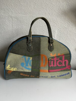 Vintage Von Dutch Tasche Mehrfarbig Denim-Style Bowlingbag
