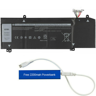 1F22N REPLACEMENT BATTERY FOR ALW M15 M17 DELL G5 5590 G7 7590 60WHR JJPFK HYWXJ
