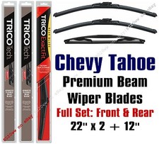 2007-2014 Chevrolet Chevy Tahoe Premium Beam Wipers 3pk Front & Rear 19220x2/12E