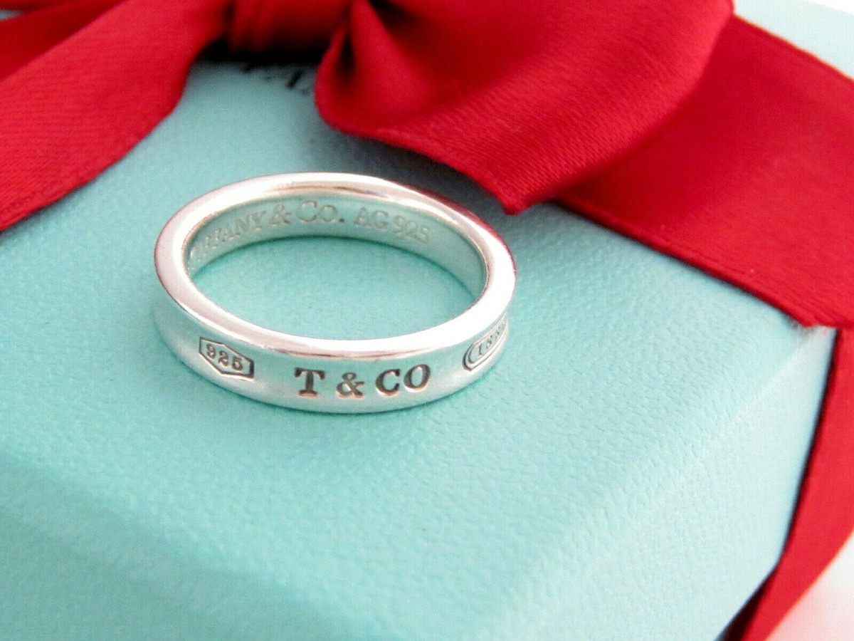 Tiffany & Co Silver 1837 Thin Circle Ring Band Size 8.5 | eBay Tiffany & Co Silver 1837 Thin Circle Ring Band Size 8.5 | eBay