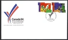 🍁Canada  #1518a   "XV Commonwealth Games"  Brand New 1994  First Day Cover