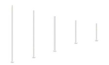 Lot of 20 Silver Plated 24 Gauge 0.51mm Headpins With Flat Head Jewelry Findings