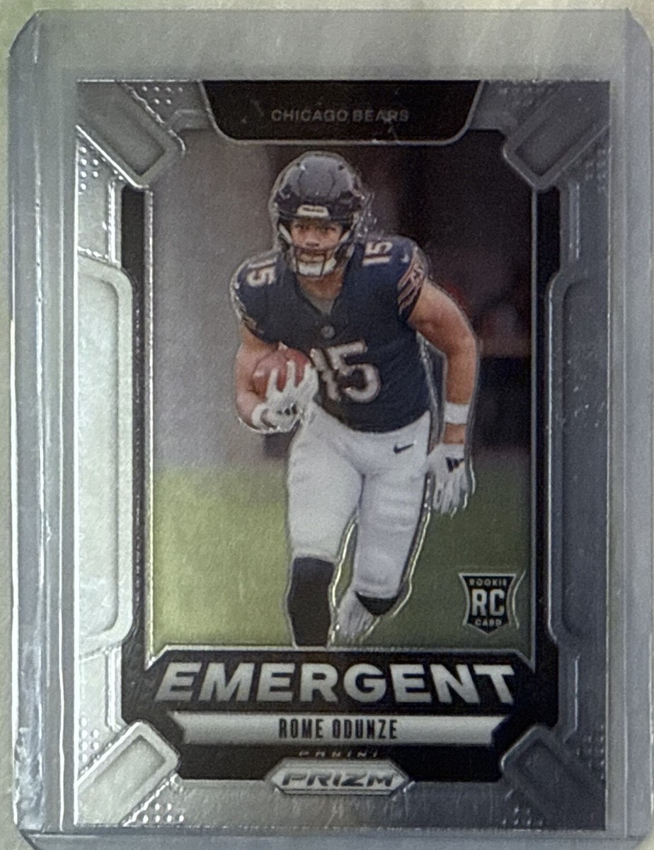 2024 Panini Prizm Rome Odunze Emergent Insert Rookie Card- #11