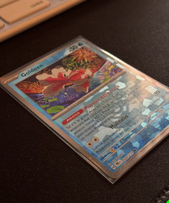 Goldeen MASTERBALL PRE 020 / 131 Prismatische Evolutions Pokemon Master Ball DEU