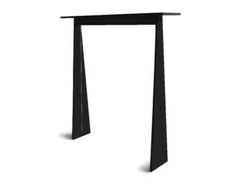 Slim Laser Cut Wood Console Table - Unique Skinny Design for Behind Sofa - Picture 9 of 10