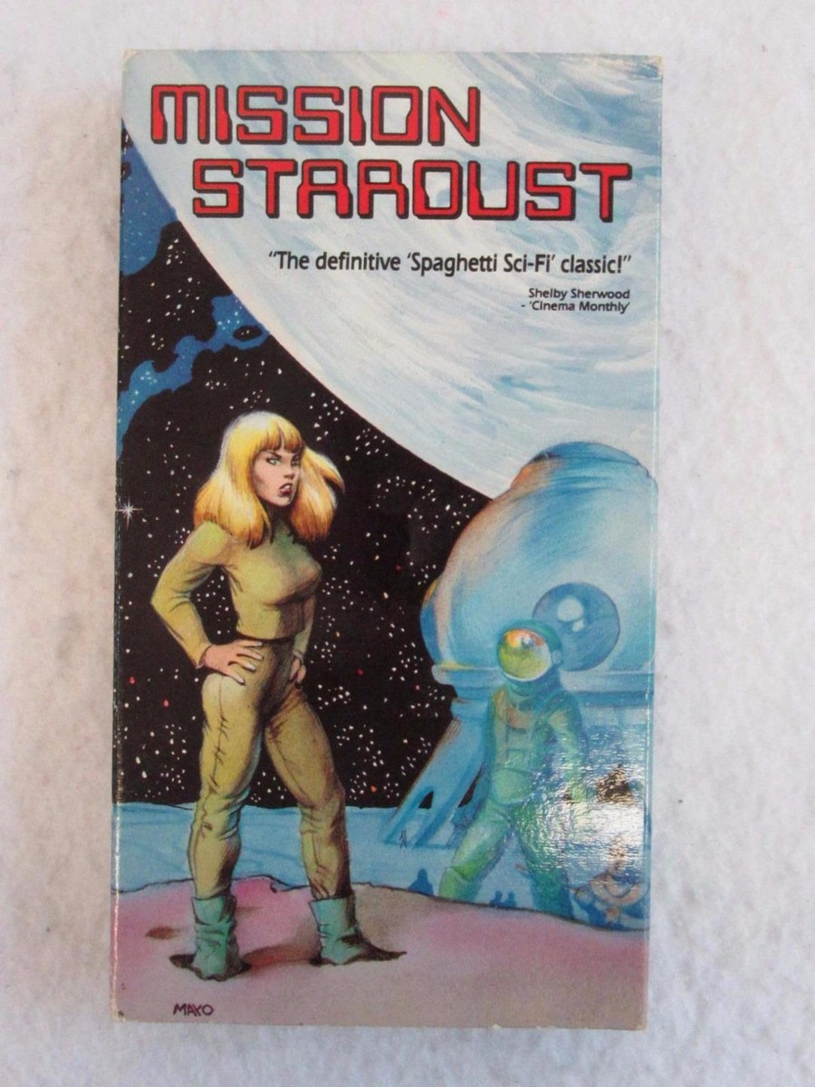 Primo Zeglio MISSION STARDUST 1988 Rhino Video VHS TAPE