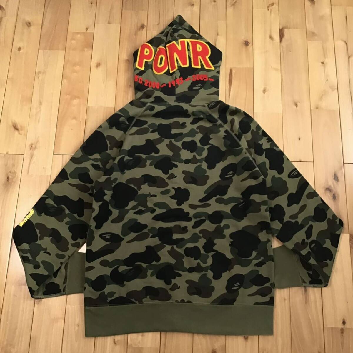 BAPE CAMO SHARK HOODIE ハーフ L BAPE Shark side zip pullover hoodie purple camo A Bathing
