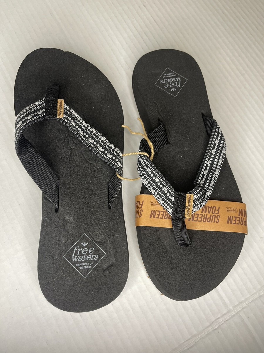 Freewaters supreme foam Black Flip Flops size 10us/43 brand new Freewaters Sandals - Surf Station Store main image 4