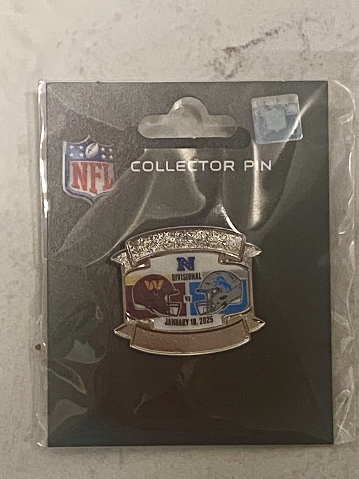 Detroit Lions Washington Commanders 1/18/25 NFC DIVISIONAL PLAYOFF Game Day Pin