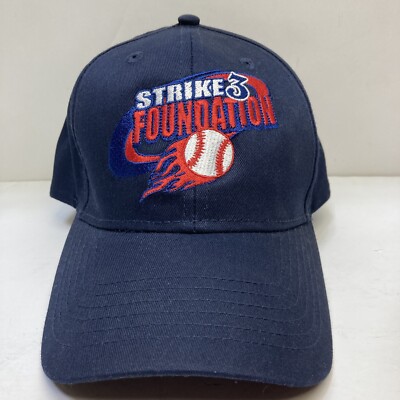 Strike 3 Foundation Hat Blue Adjustable Wiffle Ball
