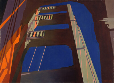 Charles Sheeler - Golden Gate Bridge (1955) San Francisco - 17'' x 22'' Art Print