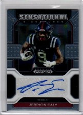 2022 Prizm Draft Picks Sensational Signatures #SS-JEA Jerrion Ealy (AU)
