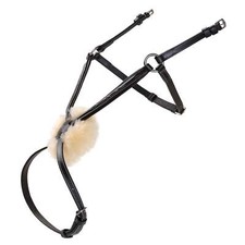 Grackle noseband - with sheepskin