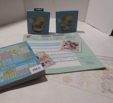 Group of Baby Boy Themed Papers Embellishments Ideas for Scrapbooking Projects