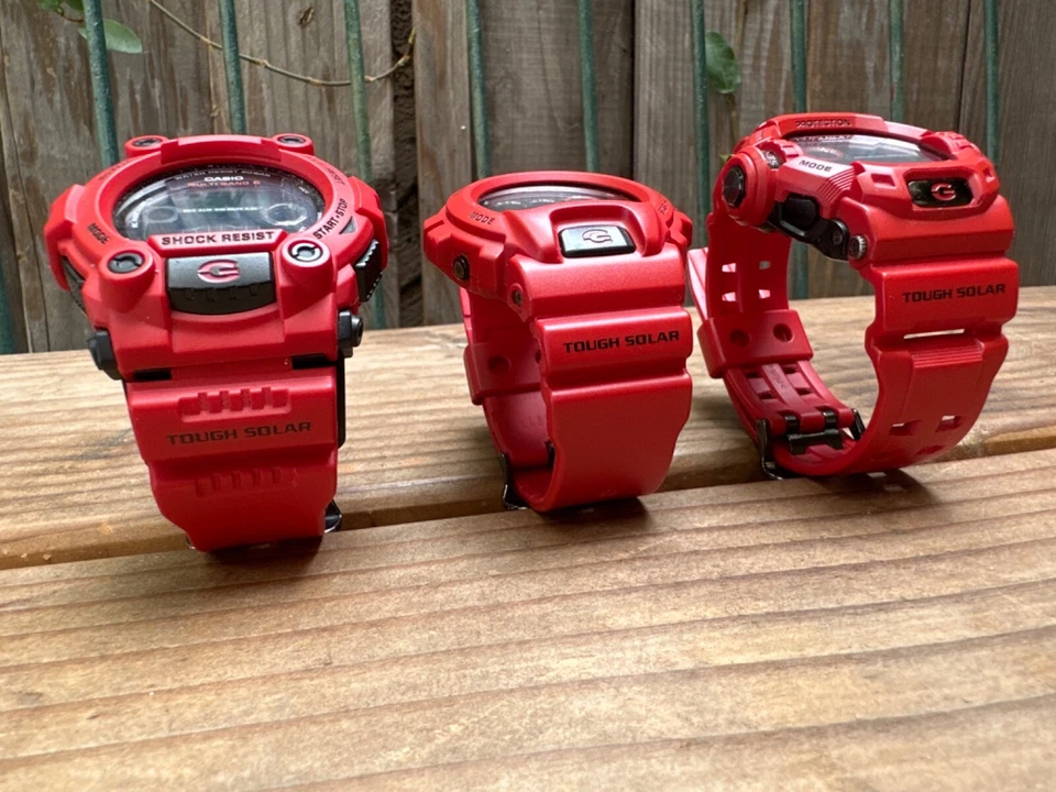 Casio G-Shock Burning Red Entire line up Gw-6900Rd-4Jf + Gw-7900rd + Gw-9200RDJ