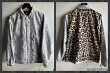Stussy Translucent Coach Jacket in Leopard Size Medium Customized