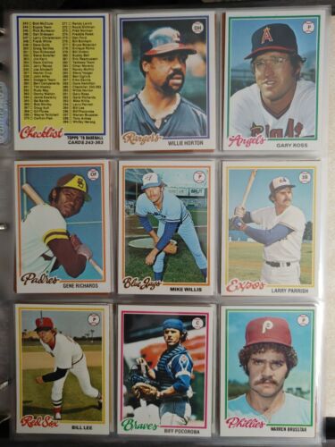 1978 Topps base set 251-500.  Pick from Drop down to complete your sets. - Bild 1 von 8