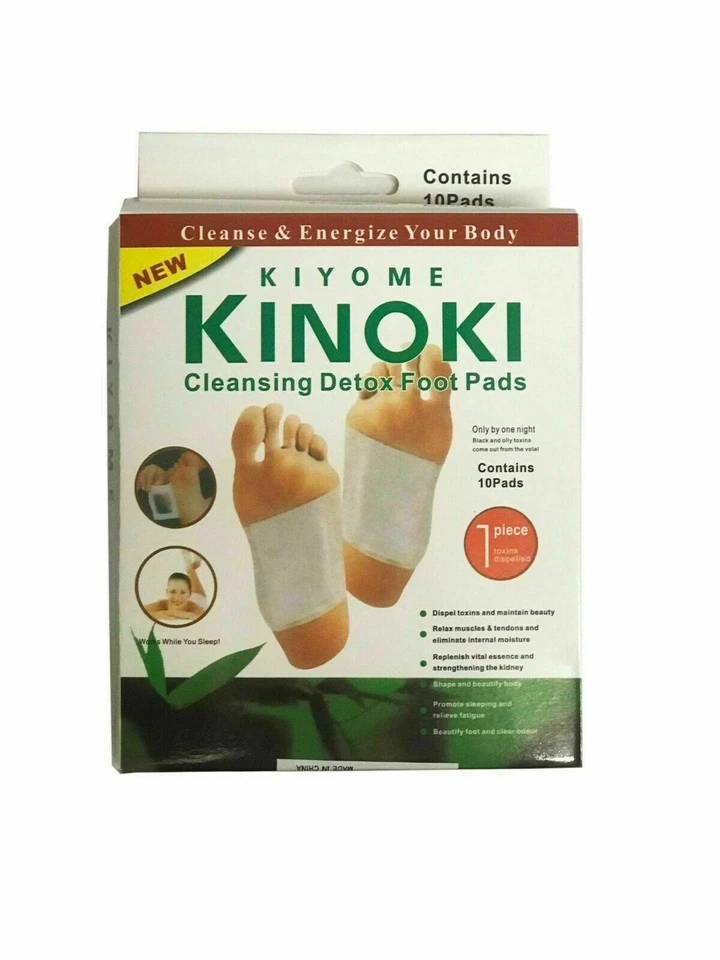 ADMIRECLOTHING-LTD 100 pc Kinoki Detox Foot Patch Pads Feet Patches Remove Body Toxins Weight Loss
