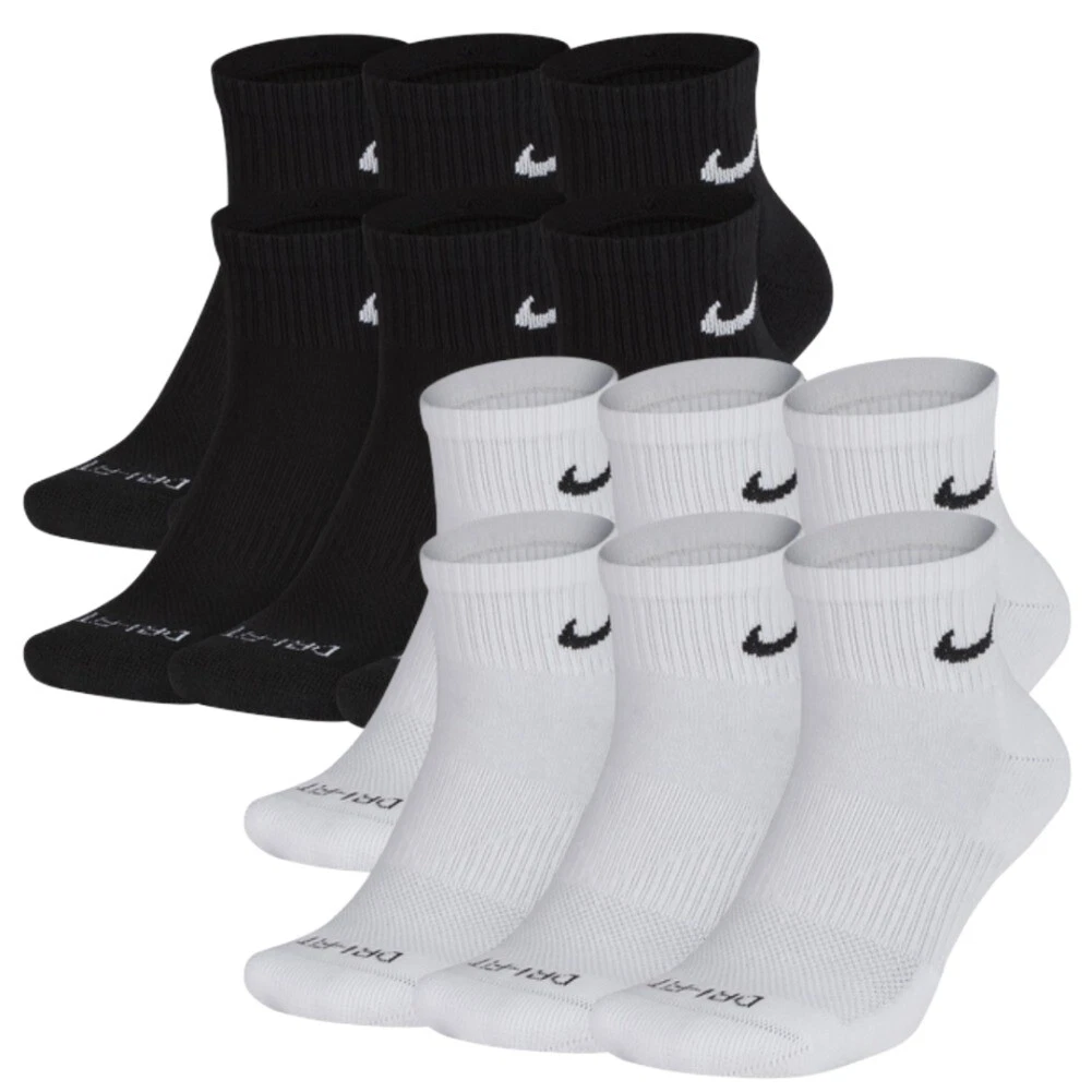 Nike Men's Socks Athletic Everyday Plus Training Cushioned Dri-Fit Ankle Socks Review