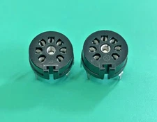 LOT OF 2 CINCH 7-PIN DIP PCB MOUNT VACUUM TUBE SOCKET 