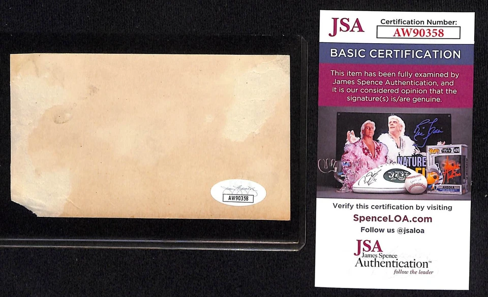Gran "Granny" Hamner - JSA Coa HOF Signed Index Card Autograph AUTO - Phillies - Image 2 of 2
