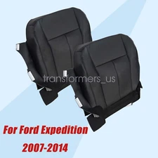 Front Perforated Leather Bottom Seat Cover For 2007-2014 Ford Expedition XLT EL