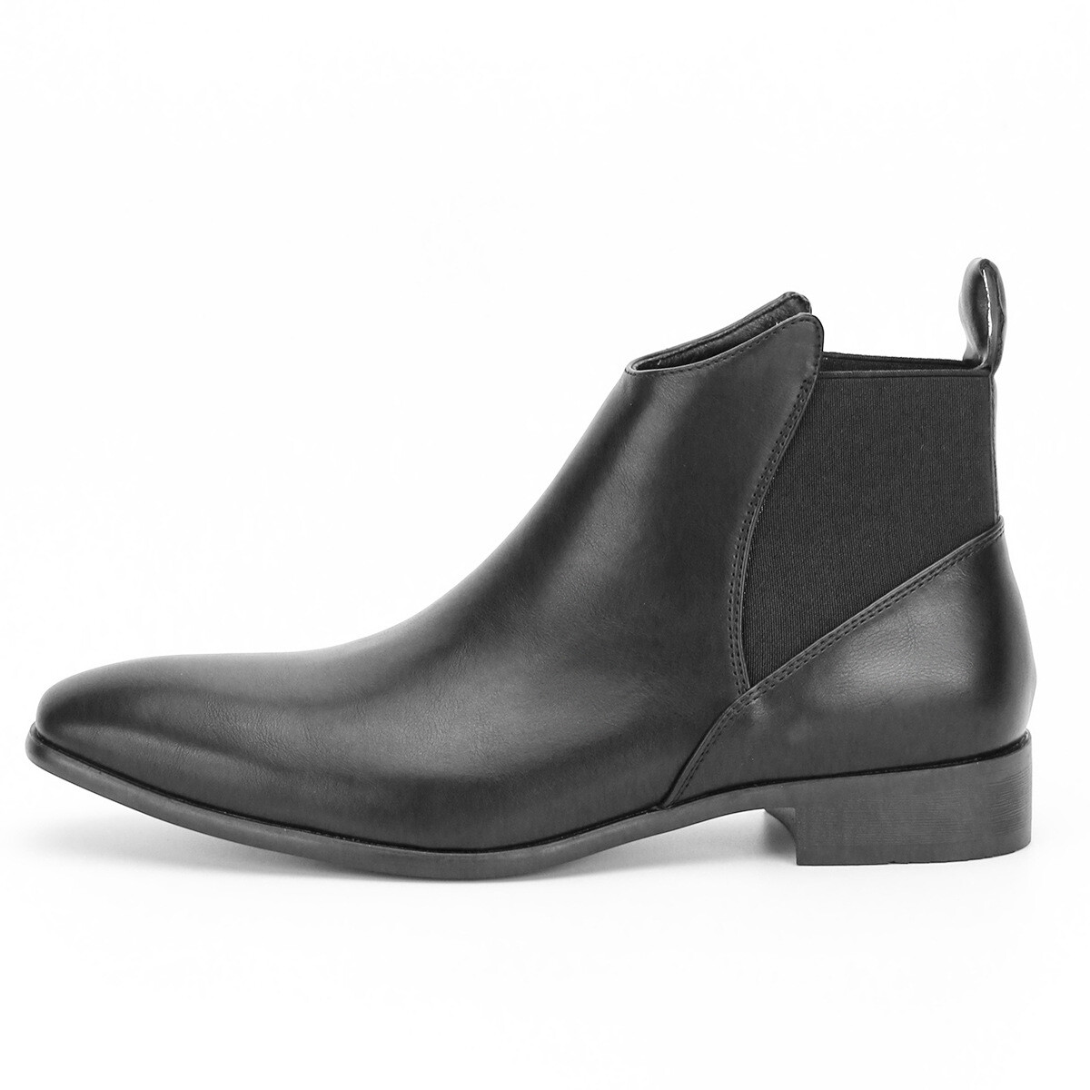 Mens Retro Ankle Boots Casual Leather Chelsea Boots Slip On 