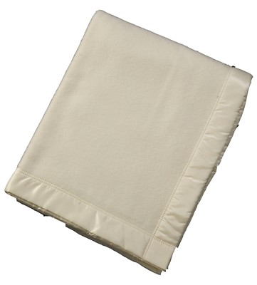 John Atkinson Contessa/Duchess Merino Wool Blanket Queen Wool White-Free Ship